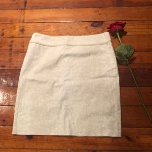 ECRU Tan pencil skirt